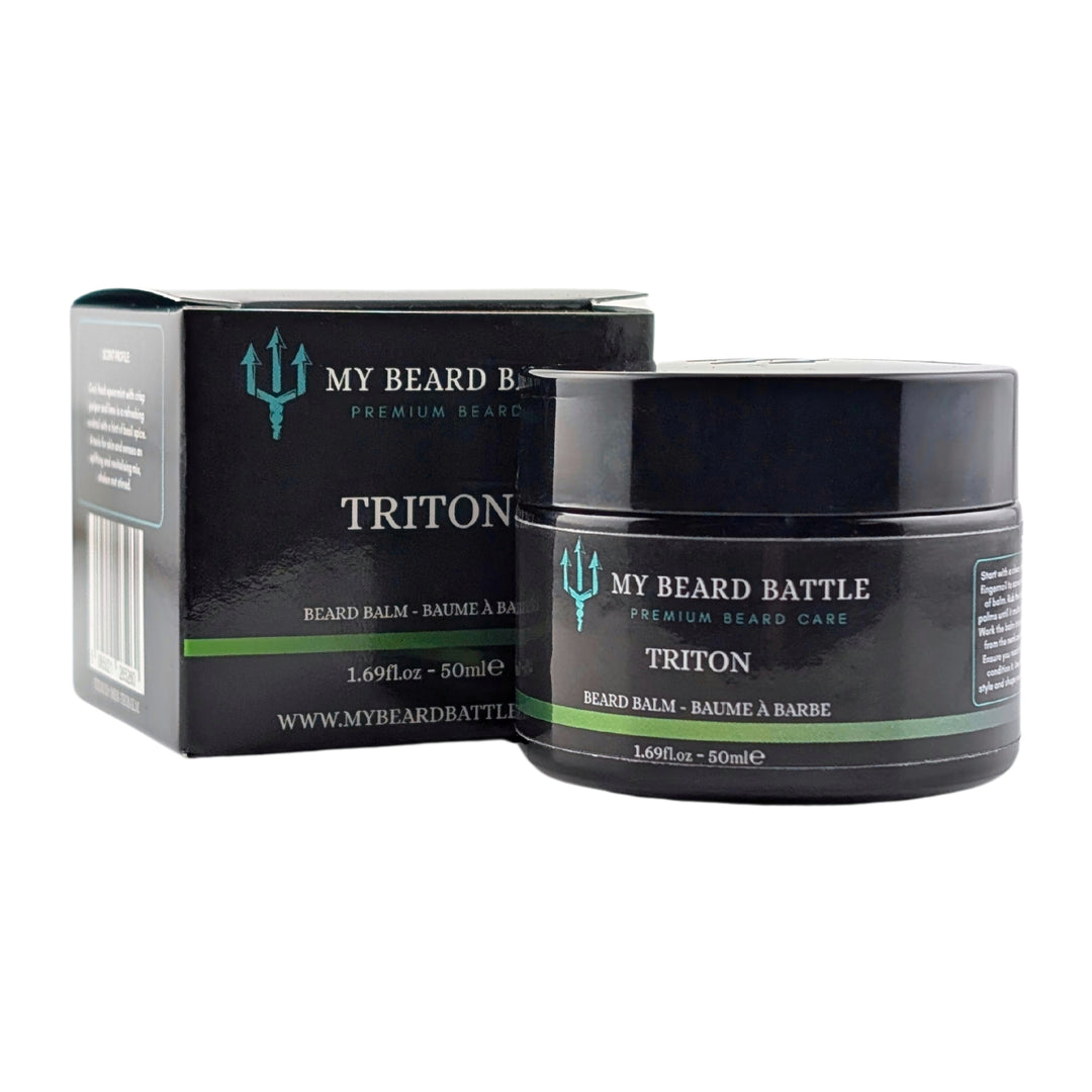 Spearmint, Juniper Berry, Basil & Lime Beard Balm - 50ml - Triton